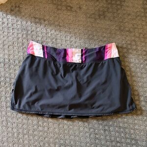 Lululemon Athletica Black Skirt with Pink and Purple Accents